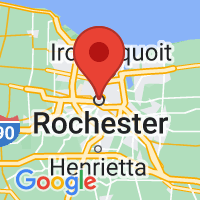 Map of Rochester, NY
